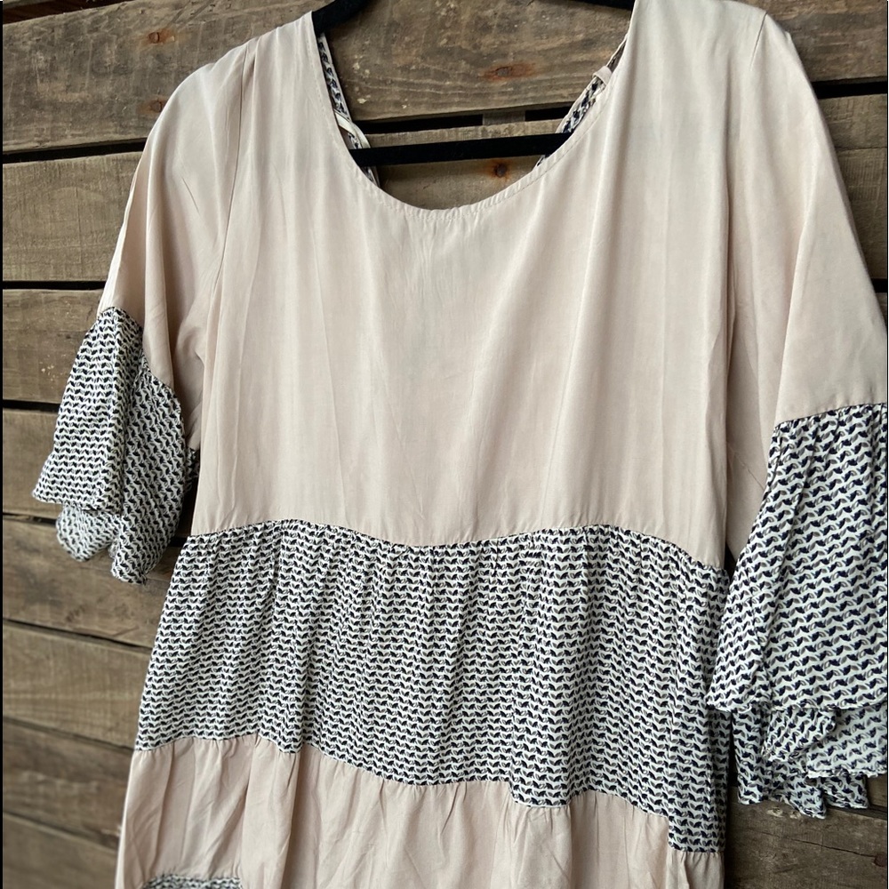 Neutral boho dress